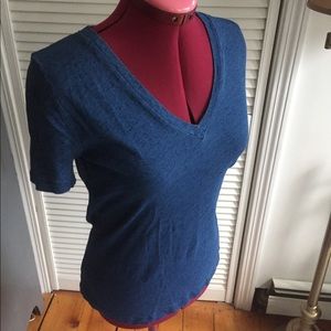 Blue J. Crew Vintage Cotton T-shirt